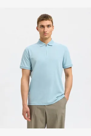 SELECTED Poloshirt SLHFAVE ZIP SS POLO NOOS