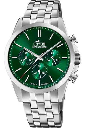 Lotus Chronograaf Quartzhorloge, horloge, herrenuur, roestvrijstalen band, analoog