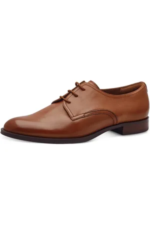 Tamaris Veterschoenen , blokhak, lage schoen, zakelijke schoen met sierstiksels