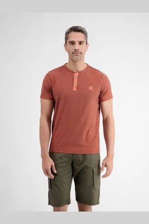 Lerros Henleyshirt gestreept serafino-shirt voor heren