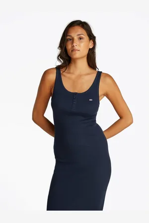 Tommy Hilfiger Jerseyjurk TJW BUTTON TANK DRESS