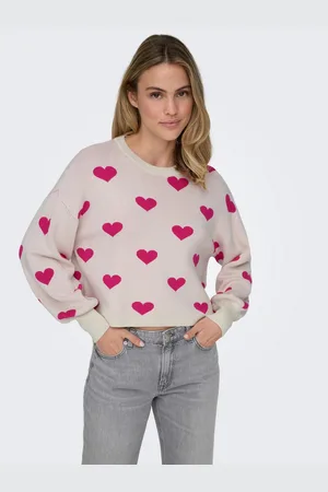 ONLY Gebreide trui ONLMONTANA LS JQ O-NECK CC KNT
