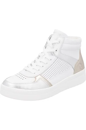 Remonte Plateausneakers , vrijetijdsschoen, veterschoen, high top sneaker met contrasterende afwerking