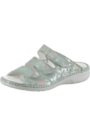 Waldläufer Slippers GUNNA , klittenbandschoen, zomerschoen, comfort-schoen in comfortbreedte g (= breed)