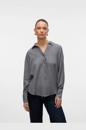 VERO MODA Blouse met lange mouwen VMMELANEY QUEENY LS SHIRT WVN NOOS