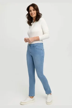 Wonderjeans Slim fit jeans met geborduurd logo