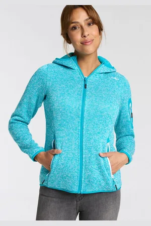 CMP Gebreid fleecejack KNITTED MELANGE HOODY WOMAN HOODY (1 stuk)