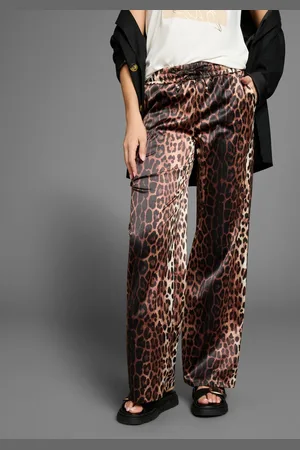 Laura Scott Comfortbroek in luipaard-look