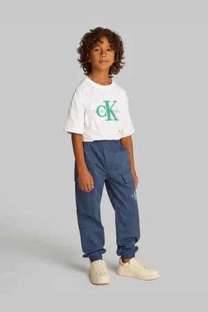 Calvin Klein Sweatbroek ESSENTIAL WOVEN CARGO PANTS voor kinderen tot 16 jaar met logo-print