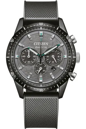 Citizen Chronograaf Polshorloge, solar, herenhorloge, roestvrijstalen band, analoog, dag, stopwatchfunctie