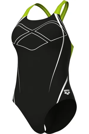 Arena Badpak Feel dames graphic Swim Pro rug badpak (1 stuk)