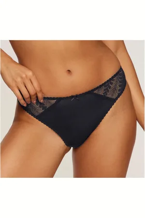 Lascana Tanga AMIRA met grafische kanten inzetten