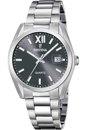 Festina Kwartshorloge Horloge, dameshorloge, herenhorloge, stalen band, analoog, dag