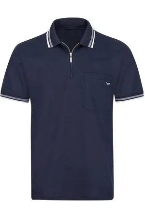 Trigema Poloshirt poloshirt met ritssluiting (1-delig)
