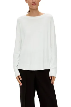 QS by s.Oliver Lange trui met drop-shoulder look