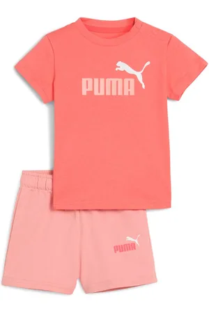 PUMA Trainingspak MINICATS ESS TEE AND SHORTS SET INF (2-delig)