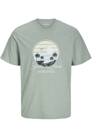 JACK & JONES Shirt met ronde hals JJPALM TEE SS CREW NECK LN