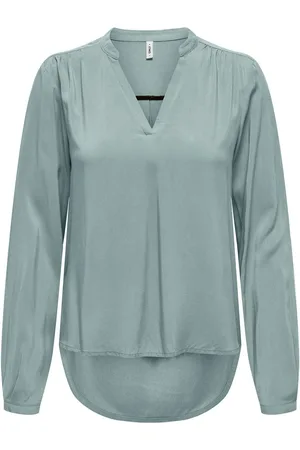 ONLY Shirt ONLNOVA LIFE VIS L/S JOSIE TOP SOLID