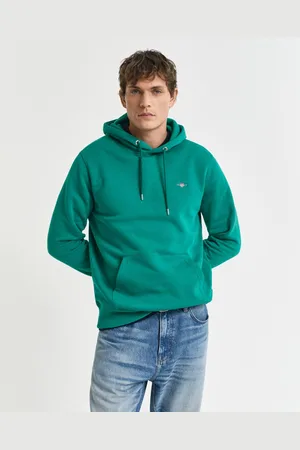 GANT Hoodie REG SHIELD HOODIE met logoborduursel op borsthoogte