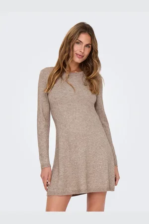 ONLY Midi-jurk ONLLEVA BACK DETAIL DRESS EX KNT