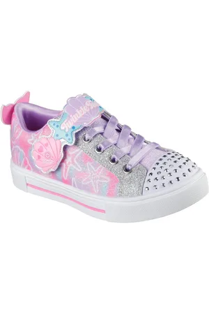 Skechers Sneakers TWINKLE SPARKS , blink-instapschoen met glitters + strass, maat sjabloon te downloaden