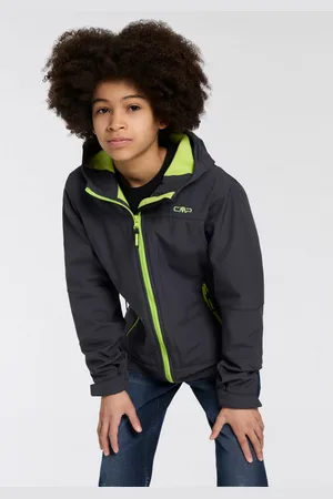 CMP Softshell-jack KID SOFTSHELL JACKET FIX HOOD voor kinderen Ademend & warmte-isolerend & waterafstotend & voor kinderen (1 stuk)