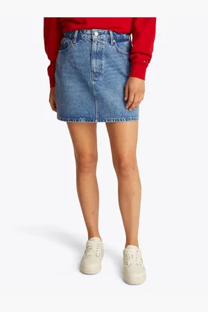 Tommy Hilfiger Jeans rok DNM MINI SKIRT HW ALI in mini-lengte, in blauwe was