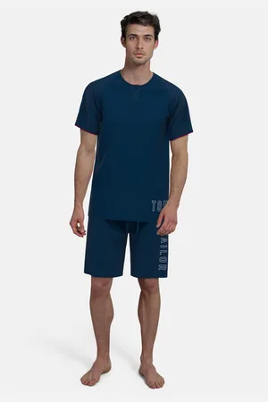 TOM TAILOR Shortama Met grote tekst (2-delig)