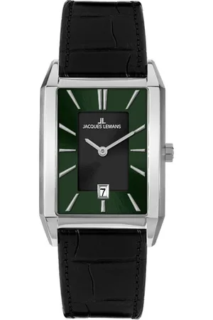 Jacques Lemans Kwartshorloge Torino Polshorloge, herenhorloge, leren band, analoog, datum
