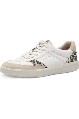 Tamaris Plateausneakers vrijetijdsschoen, lage schoen, veterschoen met contrastafwerkingen