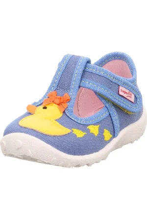 Superfit Pantoffels SPOTTY WMS: middel Ballerina met klittenbandsluiting, maat sjabloon om te downloaden