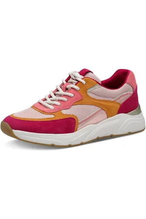 Tamaris Plateausneakers vrijetijdsschoen, lage schoen, veterschoen met gepolsterde schacht