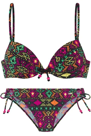 Buffalo Push-upbikini kleurrijke etnische print