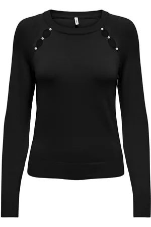 ONLY Gebreide trui ONLVENICE LIFE LS PEARL DET ONECK CC KNT