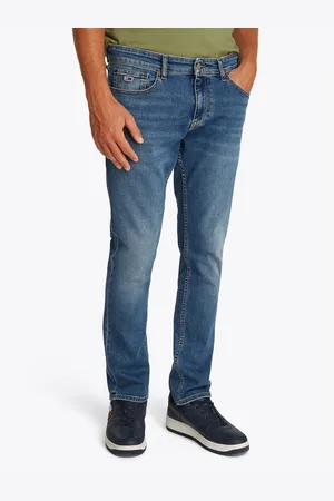 Tommy Hilfiger Straight jeans SCANTON SLIM BI0234 Met merkenlabel van leer achter