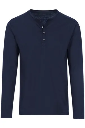 Trigema Longsleeve shirt met lange mouwen en knoopsluiting (1-delig)