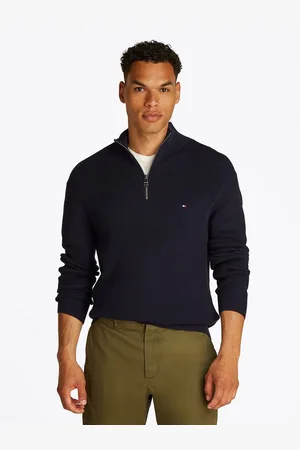 Tommy Hilfiger Schipperstrui RACKING STRUCTURE ZIP MOCK