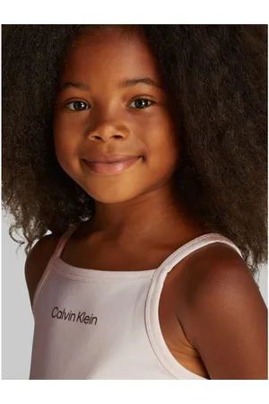 Calvin Klein T-shirt PUNTO STRAP TOP met een logo-opschrift