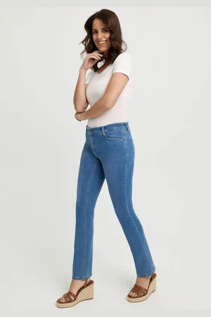 Wonderjeans Bootcut jeans met geborduurd logo