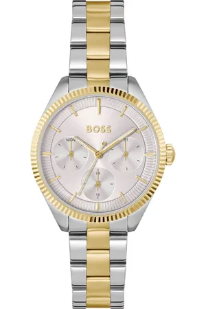 HUGO BOSS Multifunctioneel horloge SAGE SPORT Quartzhorloge, horloge, damenuur, roestvrijstalen band, analoog