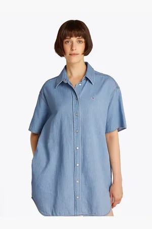 Tommy Hilfiger Jurk met overhemdkraag SS SHIRT DRESS EXT
