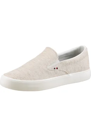 Tommy Hilfiger Slip-on sneakers TH HI VULC LOW SLIP ON CH , vrijetijdsschoen, instapschoen, lage schoen met zij-elastieken