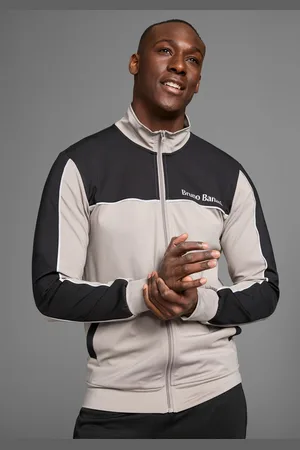 Bruno Banani Sweatvest met reflecterende strepen in deelnaad