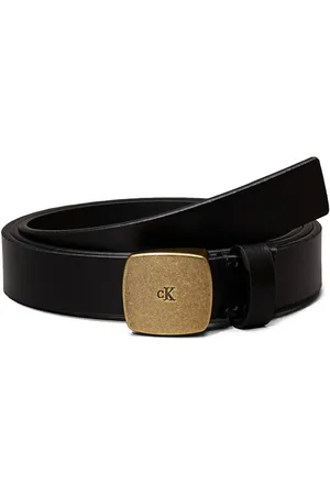 Calvin Klein Leren riem CASUAL PLAQUE BUCKLE 20MM