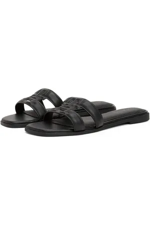 Tommy Hilfiger Slippers TH LOGO STRAP MULE , comfortabele schoen, zomerschoen, flats met th-logo