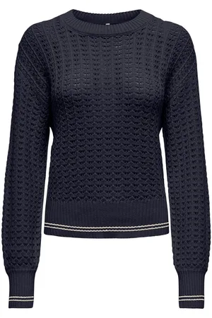 ONLY Gebreide trui ONLASA LS DETAIL O-NECK CC KNT