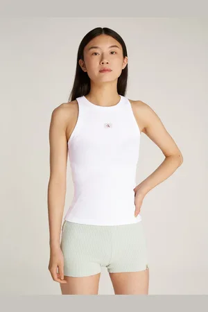 Calvin Klein Tanktop WOVEN LABEL RIB TANK TOP