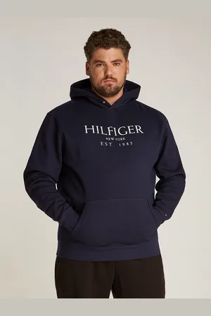Tommy Hilfiger Hoodie BT-BIG HILFIGER HOODY-B in grote maten, met logo-borduursel op de mouw