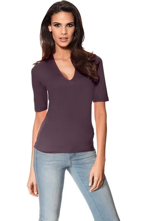 Heine Shirt met V-hals (1-delig)