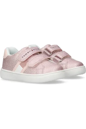 Tommy Hilfiger Sneakers , klittenbandschoen, meisjes schoen met metallic effect